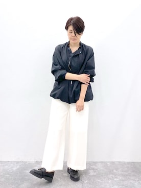 「アノラックパーカー」｜「アイテム（その他アウター）」を使った、STERNBERGさん（レディース・166cm）の冬コーディネート
