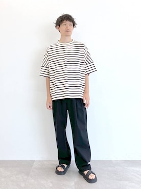 「STERNBERG（スタンバーグ）のアイテム」を使った、STERNBERGさん（メンズ・179cm）の夏コーディネート