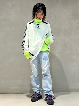 「アイテム（Tシャツ/カットソー）」を使った、村上さん（レディース・150cm）の夏コーディネート