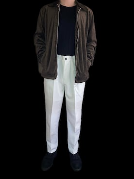 「MinoriTY（マイノリティ）のアイテム（ブルゾン）」を使った、夜桜四季さん（メンズ・163cm）の冬コーディネート