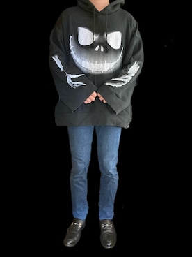 「CIVARIZE（シヴァーライズ）のアイテム（トップス）」を使った、夜桜四季さん（メンズ・163cm）の秋コーディネート