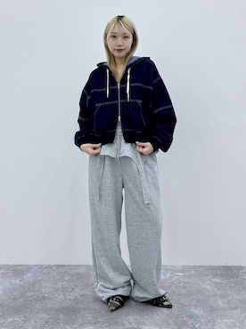 「3.3 Field Trip （3.3フィールドトリップ）のアイテム」を使った、snowaeさん（レディース・157cm）の春コーディネート