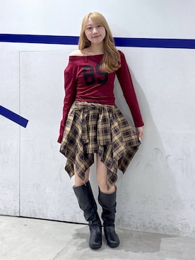 「アイテム（スカート）」を使った、snowaeさん（レディース・157cm・20代）の夏コーディネート
