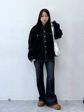 「NOT4NERD（ノットフォーナード）のアイテム」を使った、snowaeさん（レディース・157cm）の冬コーディネート