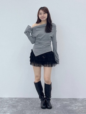 「アイテム（トップス）」を使った、snowaeさん（レディース・157cm・20代）の夏コーディネート