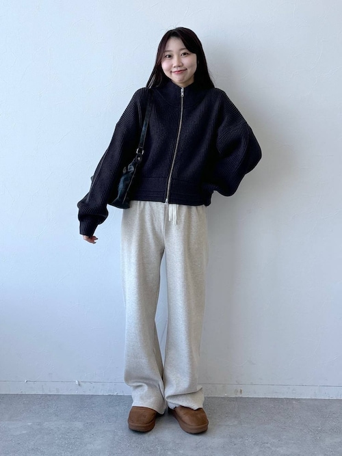 セール】【UNISEX】ALAND／ZIPニットブルゾン（ブルゾン）｜ALAND
