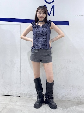 「3.3 Field Trip （3.3フィールドトリップ）のアイテム」を使った、snowaeさん（レディース・157cm）の夏コーディネート