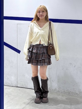 「アイテム（ハンドバッグ）」を使った、snowaeさん（レディース・157cm・20代）の夏コーディネート