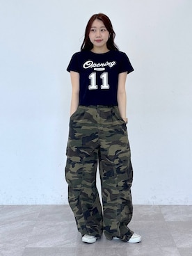 「Opening Project（オープニングプロジェクト）のアイテム」を使った、snowaeさん（レディース・157cm）の春コーディネート