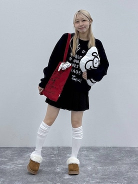 「アイテム（スリッポン）」を使った、snowaeさん（レディース・157cm・20代）の秋コーディネート