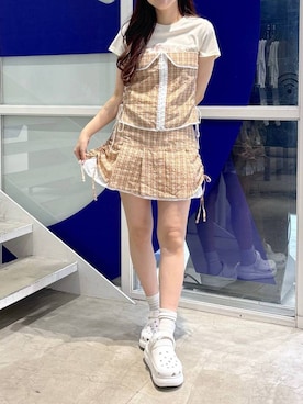 「BITTER CELLS（ビターセルズ）のアイテム」を使った、snowaeさん（レディース・157cm）の夏コーディネート