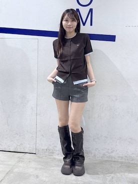「3.3 Field Trip （3.3フィールドトリップ）のアイテム」を使った、snowaeさん（レディース・157cm）の夏コーディネート