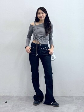 「Midnight Move（ミッドナイトムーブ）のアイテム」を使った、snowaeさん（レディース・157cm）の春コーディネート