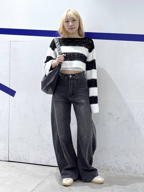 セール】3.3 Field Trip／バレルBLACKデニム（デニムパンツ）｜3.3