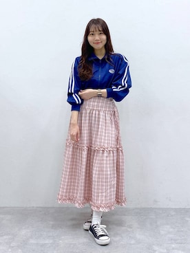 「アイテム（ブルゾン）」を使った、snowaeさん（レディース・157cm・20代）の春コーディネート