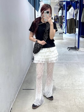 「アイテム（スカート）」を使った、snowaeさん（レディース・157cm・20代）の夏コーディネート