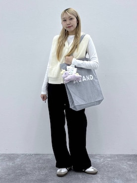 「ALAND（エーランド）のアイテム」を使った、snowaeさん（レディース・157cm）の冬コーディネート