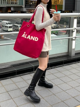 「ALAND（エーランド）のアイテム」を使った、snowaeさん（レディース・157cm）の秋コーディネート