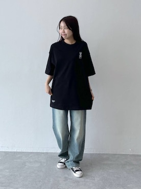 「LIFE WORK（ライフワーク）のアイテム（トップス）」を使った、snowaeさん（レディース・157cm）の夏コーディネート