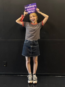 「アイテム（ストール/ショール）」を使った、snowaeさん（レディース・157cm）の夏コーディネート