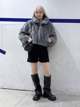 「3.3 Field Trip （3.3フィールドトリップ）の3.3 Field Trip／ダブルポケットレザーBAG（ハンドバッグ）」を使った、snowaeさん（レディース・157cm）の秋コーディネート