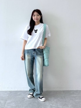 「LIFE WORK（ライフワーク）のアイテム（トップス）」を使った、snowaeさん（レディース・157cm）の夏コーディネート