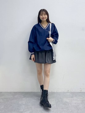 「アイテム（スウェット）」を使った、snowaeさん（レディース・157cm・20代）の冬コーディネート