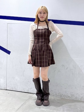 「アイテム（ワンピース/ドレス）」を使った、snowaeさん（レディース・157cm・20代）の秋コーディネート