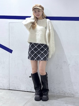 「アイテム（キャスケット）」を使った、snowaeさん（レディース・157cm）の秋コーディネート