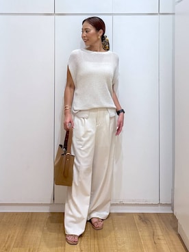 「アイテム（パンツ）」を使った、ココさん（レディース・165cm・30代）の夏コーディネート