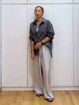 「アイテム（キャミソール）」を使った、ココさん（レディース・165cm・30代）の夏コーディネート