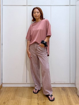 「アイテム（パンツ）」を使った、ココさん（レディース・165cm・30代）の夏コーディネート