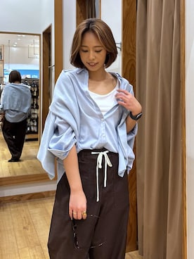 「GLOBAL WORK（グローバルワーク）のアイテム（リング）」を使った、ココさん（レディース・165cm）の春コーディネート