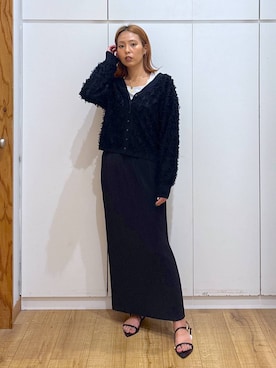 「アイテム（カーディガン/ボレロ）」を使った、ココさん（レディース・165cm）の夏コーディネート