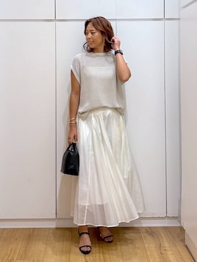 「アイテム（キャミソール）」を使った、ココさん（レディース・165cm・30代）の夏コーディネート
