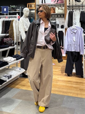 「GLOBAL WORK（グローバルワーク）のアイテム（ジャケット/アウター）」を使った、ココさん（レディース・165cm）の秋コーディネート