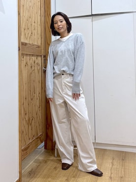 「アイテム（ピアス（両耳用））」を使った、ココさん（レディース・165cm・30代）の秋コーディネート