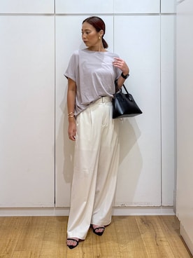 「アイテム（パンツ）」を使った、ココさん（レディース・165cm・30代）の夏コーディネート