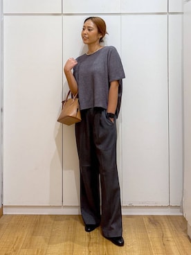 「アイテム（バレッタ/ヘアクリップ）」を使った、ココさん（レディース・165cm・30代）の秋コーディネート