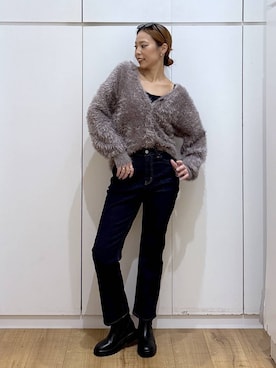 「GLOBAL WORK（グローバルワーク）のアイテム（ワンピース）」を使った、ココさん（レディース・165cm）の秋コーディネート