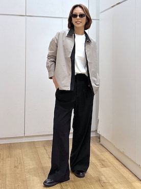 「GLOBAL WORK（グローバルワーク）のアイテム（ジャケット/アウター）」を使った、ココさん（レディース・165cm）の春コーディネート