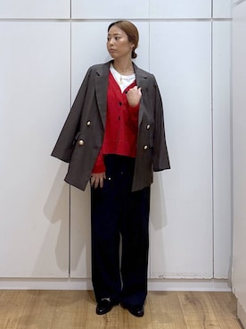 「アイテム（テーラードジャケット）」を使った、ココさん（レディース・165cm・30代）の秋コーディネート