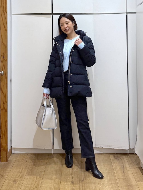 グローバルワーク　ウツクシルエット撥水ダウンコート　ネイビー　M GLOBAL WORK（グローバルワーク） ダウンコート ダウンジャケット