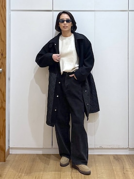 「アイテム（ステンカラーコート）」を使った、ココさん（レディース・165cm・30代）の秋コーディネート