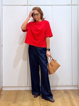 「アイテム（ローファー）」を使った、ココさん（レディース・165cm・30代）の夏コーディネート