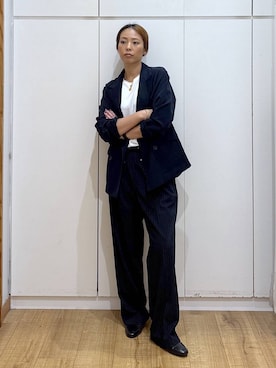 「アイテム（テーラードジャケット）」を使った、ココさん（レディース・165cm・30代）の秋コーディネート