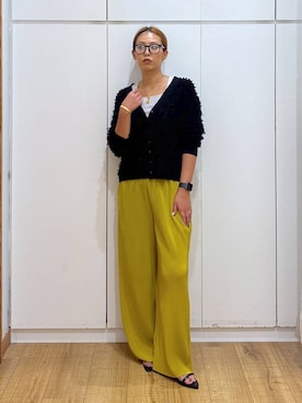 「アイテム（カーディガン/ボレロ）」を使った、ココさん（レディース・165cm・30代）の夏コーディネート