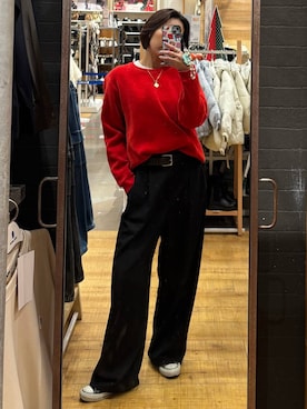 「アイテム（ピアス（両耳用））」を使った、ココさん（レディース・165cm・30代）の冬コーディネート