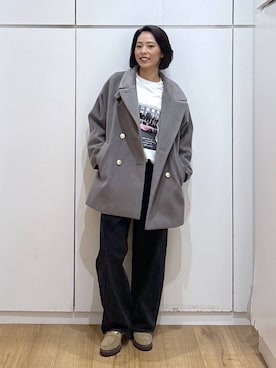 「アイテム（スウェット）」を使った、ココさん（レディース・165cm・30代）の秋コーディネート