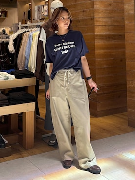「GLOBAL WORK（グローバルワーク）のアイテム」を使った、ココさん（レディース・165cm）の春コーディネート